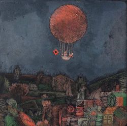 Peinture sur toile de Paul Klee The Balloon 1926 reproduction peinte à la main