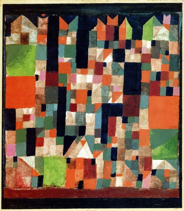 Paul Klee, The City with Red and Green Accents - 1921