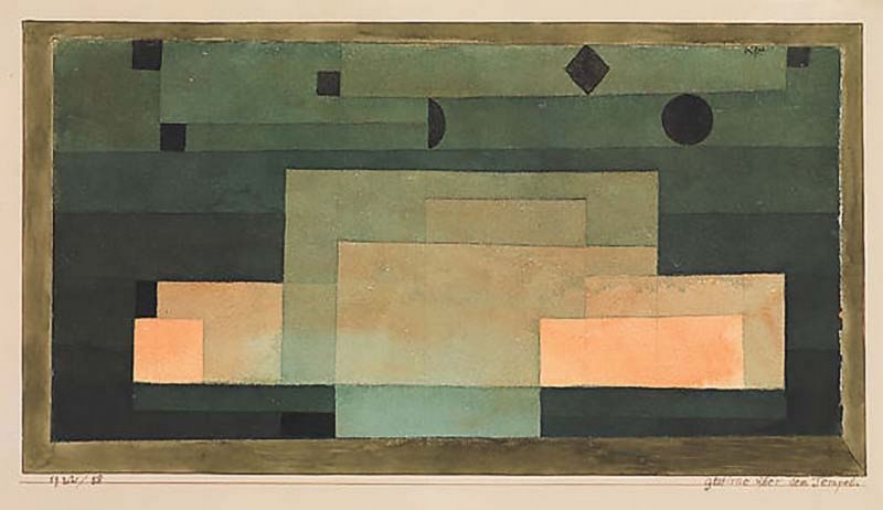 Paul Klee, The Firmament above the Temple - 1922