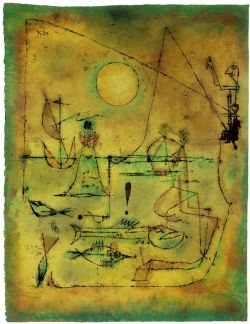 Peinture sur toile de Paul Klee, They're Biting reproduction peinte à la main