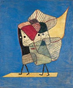 Peinture sur toile de Paul Klee, Zwillinge (Twins), 1930 reproduction peinte à la main