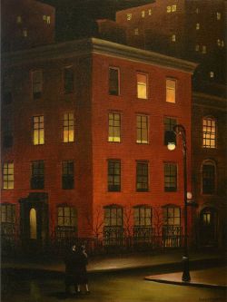 Peinture sur toile de Paul Lantz New York Street Scene 1940 reproduction peinte à la main