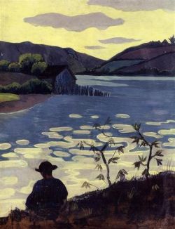 Paul Serusier Fisherman On The Laita reproduction peinte à la main