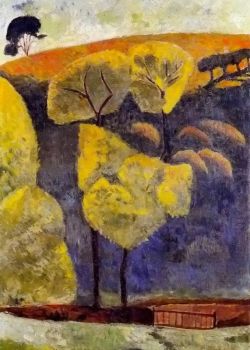 Paul Serusier, The Blue Valley - 1906 reproduction peinte à la main