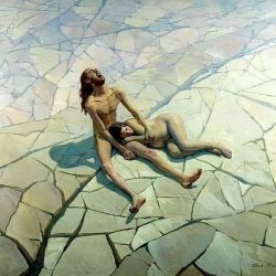 Pavel Popov Adam And Eve - 1966 reproduction peinte à la main