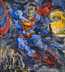 Pearlstein Superman 1952 reproduction peinte à la main