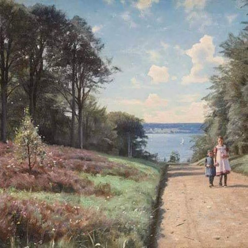 Peder Mork Monsted An Afternoon Stroll 1927