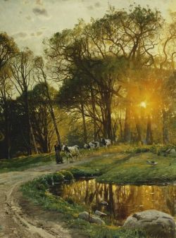Peder Mork Monsted The Return Of Twilight reproduction peinte à la main