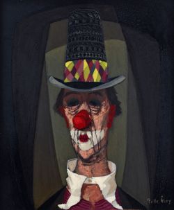 Pelle Aberg Clown reproduction peinte à la main