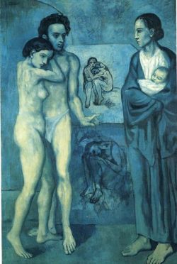 Peinture sur toile de Picasso - La Vie reproduction peinte à la main
