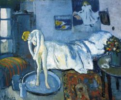 Peinture sur toile de Picasso A Blue Room A Tub reproduction peinte à la main