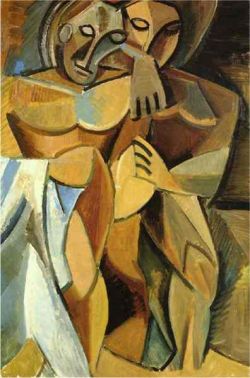 Peinture sur toile de Picasso Amitie reproduction peinte à la main