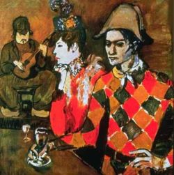 Peinture sur toile de Picasso Au Lapin Agile reproduction peinte à la main