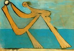 Peinture sur toile de Picasso Bather reproduction peinte à la main