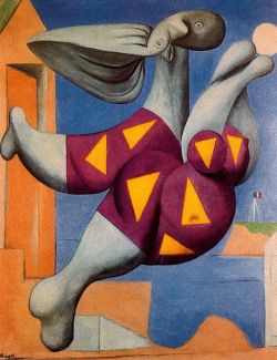 Peinture sur toile de Picasso Bather With Beach Ball reproduction peinte à la main