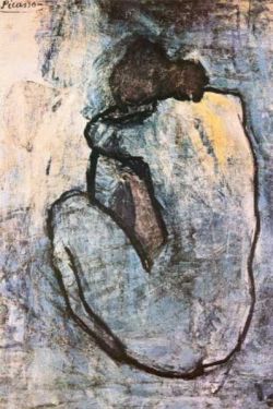 Peinture sur toile de Picasso Blue Nude reproduction peinte à la main