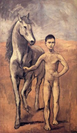 Peinture sur toile de Picasso Boy Leading A Horse reproduction peinte à la main