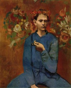 Peinture sur toile de Picasso Boy With A Pipe reproduction peinte à la main