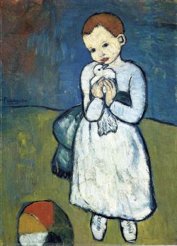 Peinture sur toile de Picasso Child With Dove reproduction peinte à la main