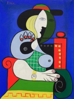 Peinture sur toile de Picasso Femme La Montre reproduction peinte à la main