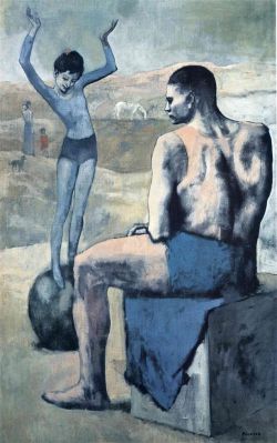 Peinture sur toile de Picasso Girl On The Ball reproduction peinte à la main