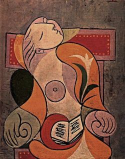 Peinture sur toile de Picasso La Lecture Marie-therese - 1932 reproduction peinte à la main
