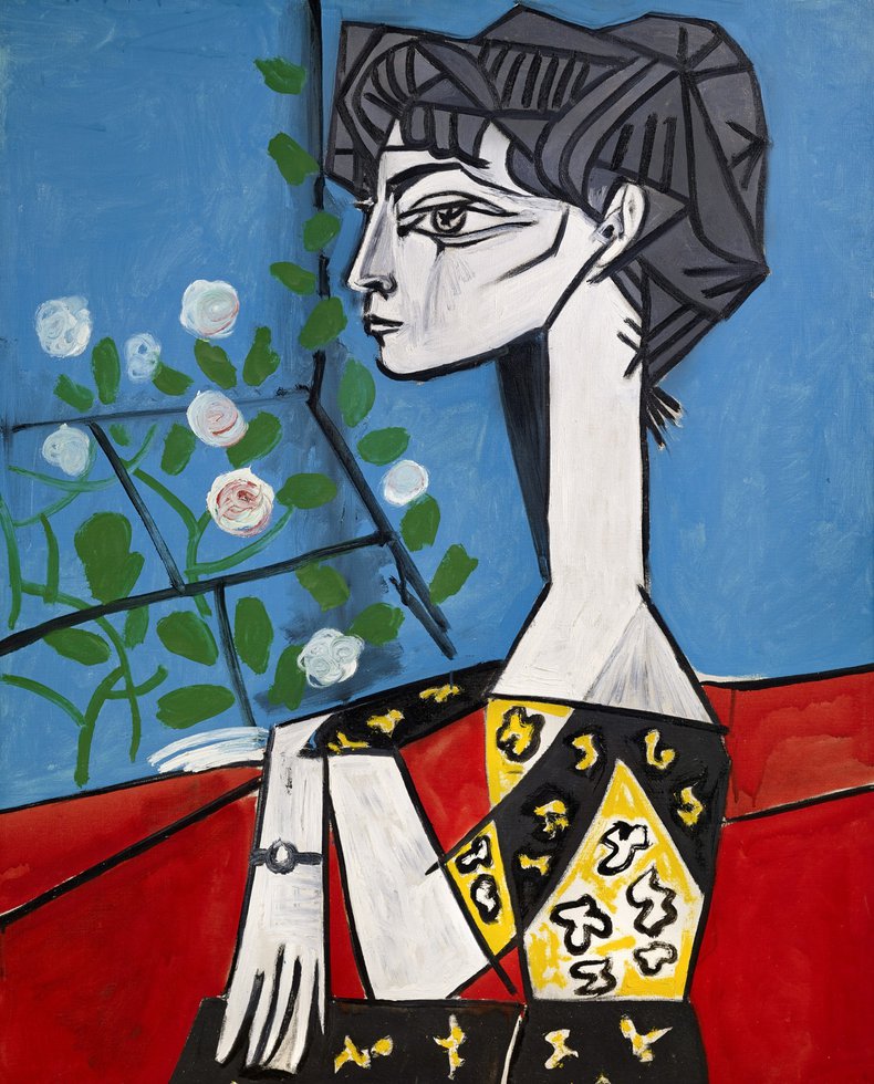 Picasso Madame Z - Jacqueline Avec Des Fleurs - 1954