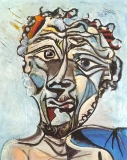 Picasso Man Head 1971 reproduction peinte à la main