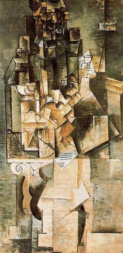 Peinture sur toile de Picasso Man With A Guitar reproduction peinte à la main