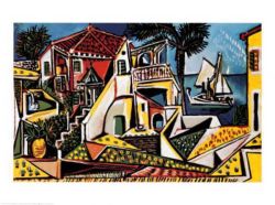 Peinture sur toile de Picasso Mediterranean Landscape reproduction peinte à la main