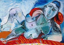 Peinture sur toile de Picasso Nude Woman With A Necklace reproduction peinte à la main