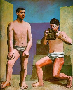 Peinture sur toile de Picasso Pan S Flute reproduction peinte à la main