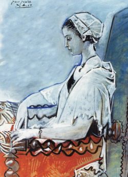 Peinture sur toile de Picasso Paule De Lazerme En Catalane reproduction peinte à la main