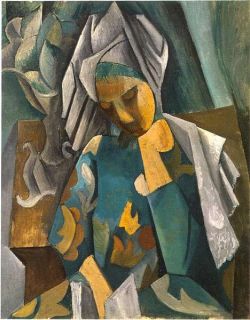Peinture sur toile de Picasso Reine Isabeau reproduction peinte à la main