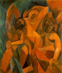 Peinture sur toile de Picasso Trois Femmes reproduction peinte à la main