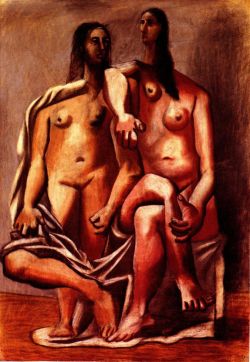 Peinture sur toile de Picasso Two Bathers reproduction peinte à la main