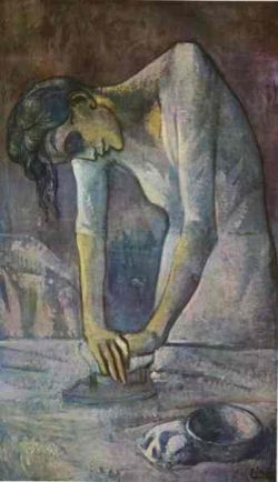 Peinture sur toile de Picasso Woman Ironing reproduction peinte à la main