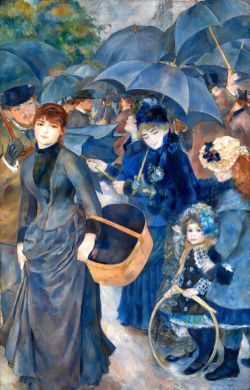 Peinture sur toile de Pierre-auguste Renoir Les Ombrelles reproduction peinte à la main