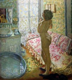 Pierre Bonnard Nude Against The Light - 1908 reproduction peinte à la main