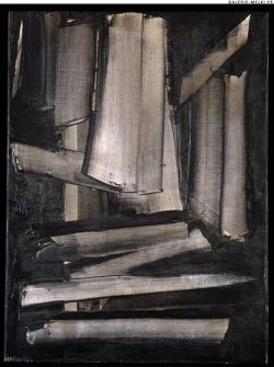 Peinture sur toile de Pierre Soulages Composition - Sans Date reproduction peinte à la main