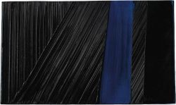 Peinture sur toile de Pierre Soulages Outrenoir Number 01 reproduction peinte à la main