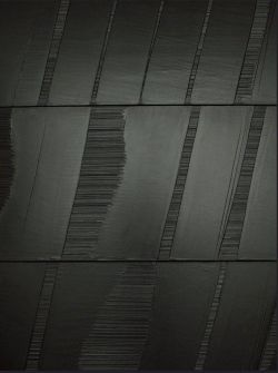Peinture sur toile de Pierre Soulages Outrenoir Number 09 reproduction peinte à la main