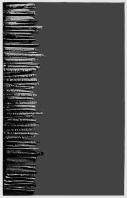 Peinture sur toile de Pierre Soulages Outrenoir Number 11 reproduction peinte à la main