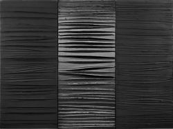 Peinture sur toile de Pierre Soulages Outrenoir Number 12 reproduction peinte à la main