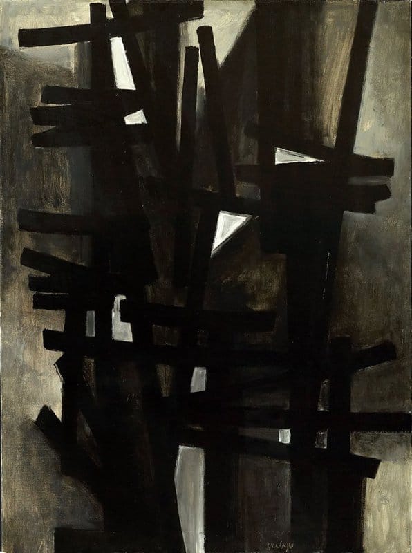 Pierre Soulages Peinture 130 X 97 Cm 1949