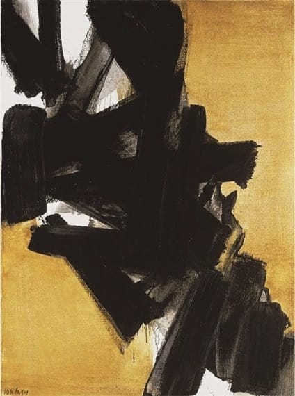 Pierre Soulages Peinture 130 X 97 Cm 27 Aout 63