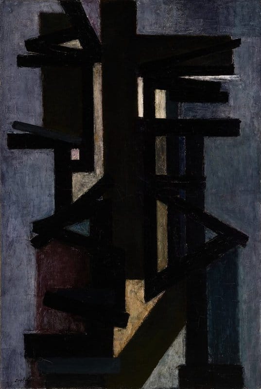 Pierre Soulages Peinture 145 X 97 Cm 1949