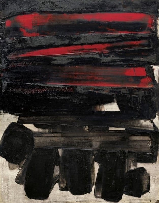 Pierre Soulages Peinture 146 X 114 Cm 6 Mars 1960