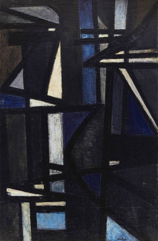 Pierre Soulages Peinture 146 X 97 Cm 1949