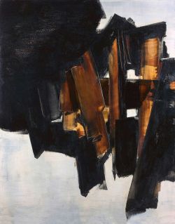 Peinture sur toile de Pierre Soulages Peinture 14 Mars 1960 reproduction peinte à la main